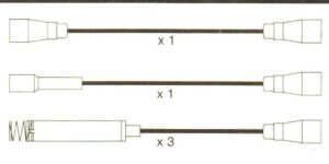 Vauxhall Cavalier Mk2, 1.8. 2.0 10mm Formula Power Race Quality Lead Set. Fp252