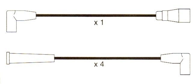 Fiat Uno (146a/e) 1.0 Formula Power 8mm Black Quality Performance Lead Sets.