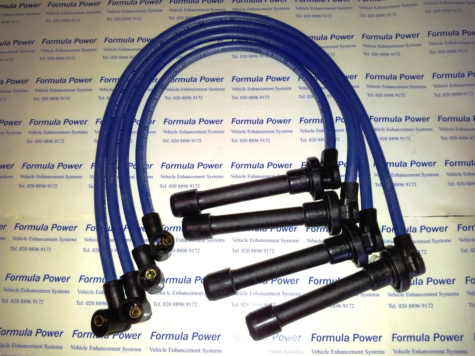 To Fit Civic Mk4 Mk5, Crx 3 Formula Power 10mm Blue Race Performance Lead Set