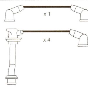 Fits Toyota Mr2 Corolla Coupe 1.6, 16v, Formula Power Black Performance Lead Set