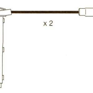 Ford Transit 2.3 Formula Power  8mm Black Performance Lead Set