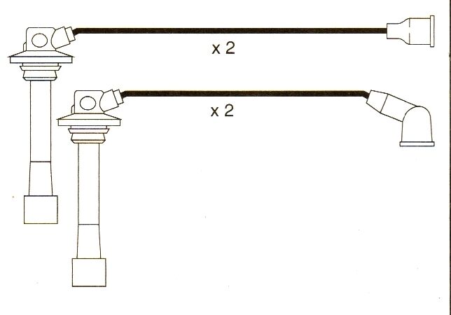 Mazda 626 Mk4 1.8 Inj. 16v Formula Power10mm Race Performance Plug Leads. Fp380
