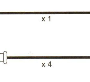 Peugot 505. (551a) 10mm Fuego Bougicord 3466 Performance Lead Set.