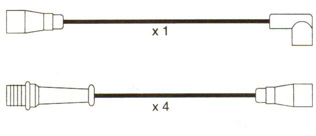 Renault 18 20 Fuego Original 10mm Formula Power Race Performance Lead Set.