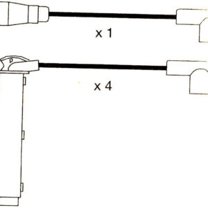 Rover 214 414 16v (xw) Formula Power Black 8mm Race  Performance Lead Set