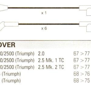 Triumph Gt6 Tr6 2000/2500  Formula Power, Quality Ht Leads Fp202a