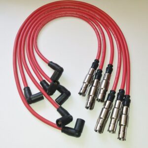 Vw Transporter Mk4 2.5 70xa 5cyl Formula Power Red 10mm Race Quality Lead Set