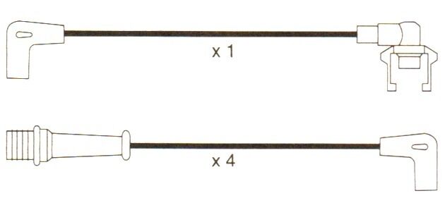 Renault 21 25 Turbo. 4x4 Formula Power Original 10mm Race Performance Lead Sets